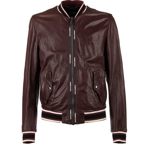 dolce gabbana nappa leather jacket